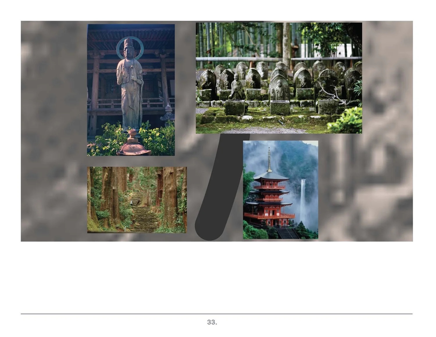 Prezi frame: stone figures and pagoda.