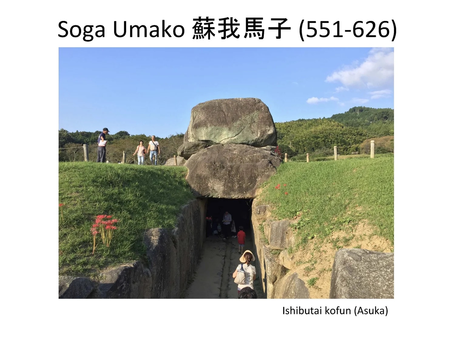Slide: Soga Umako and the Ishibutai kofun.