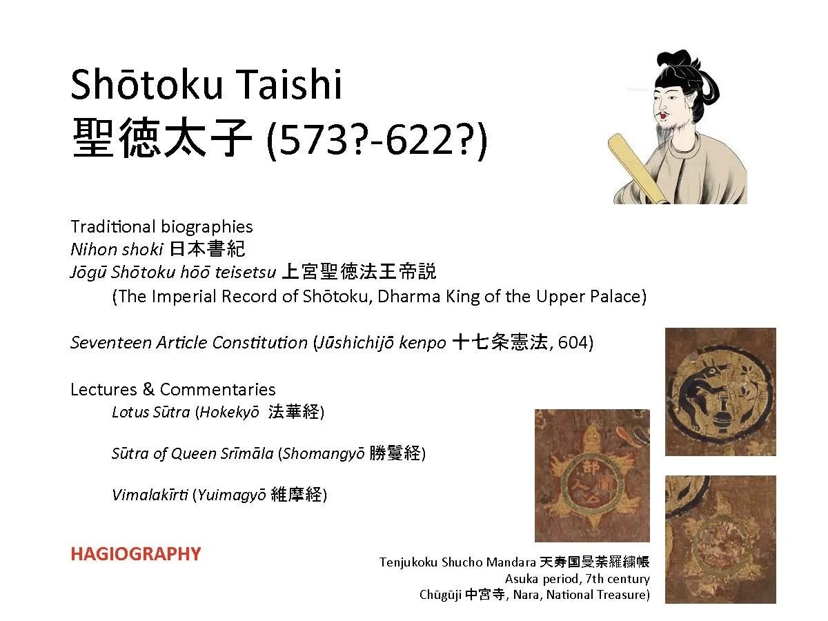 Slide: Shōtoku Taishi—traditional biographies.
