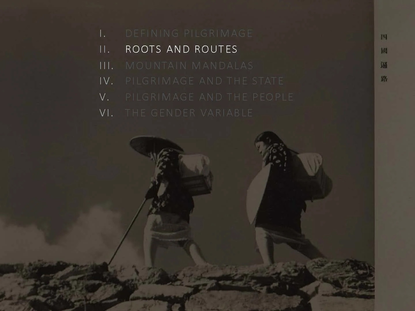Slide: roots and routes.