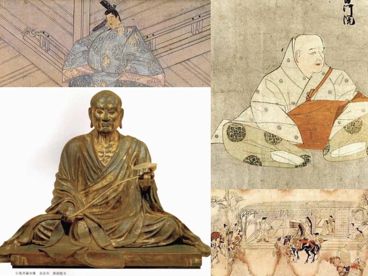 Slide: statues and portraits of itinerant holy figures.