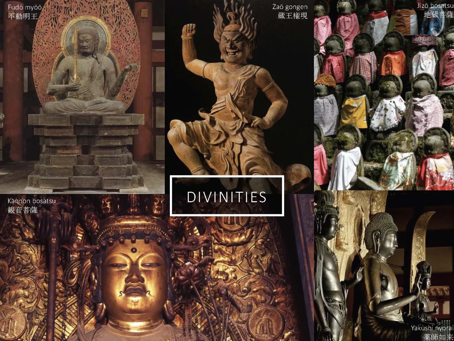 Slide: divinities—Buddhist statuary.