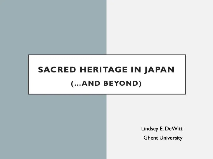 Title slide of the third class session.