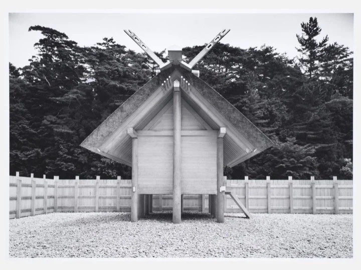 Slide: Watanabe Yoshio photograph of Ise Grand Shrine.
