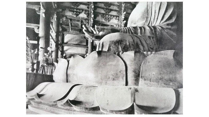 Slide: early photograph of the pedestal petals.
