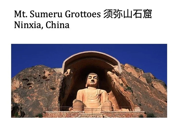 Slide: the Mt. Sumeru grottoes, Ningxia.