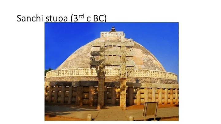 Slide: the Sanchi stupa.