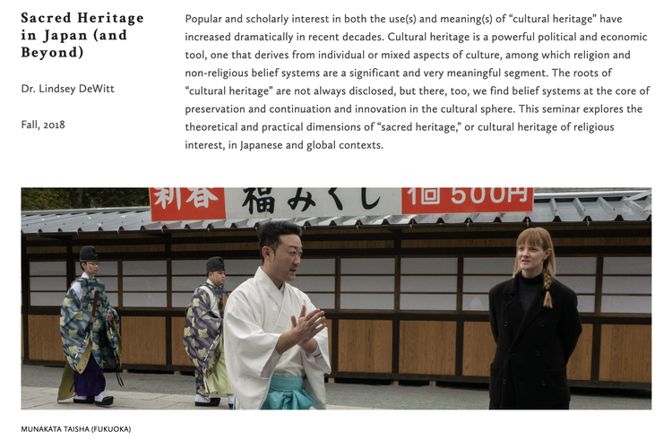 Sacred Heritage in Japan (and Beyond) course image
